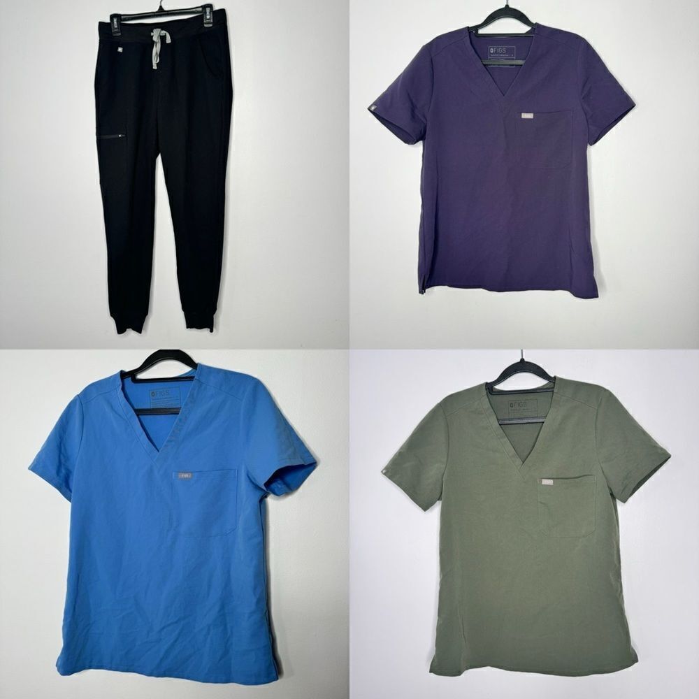 Figs bundle of 3 tops and a pair of pants size small